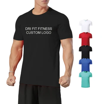 Wholesale custom print plain blank 100 sublimation 100% polyester white sport gym run quick dry men t shirt for women