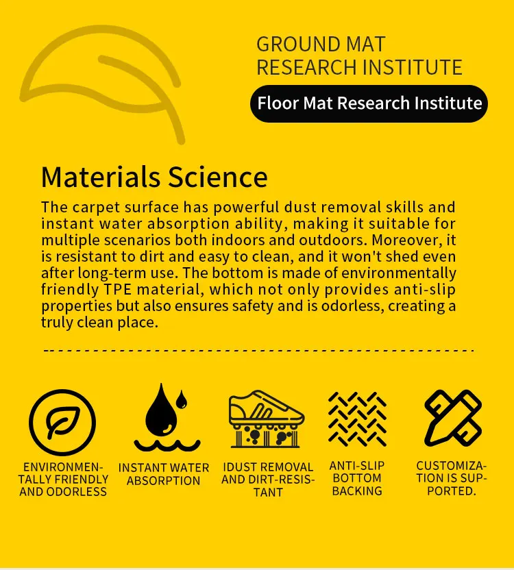 Hot Sale Custom Embossed Design Non-Slip Outdoor Coconut Brown Entrance Door Mat(图3)