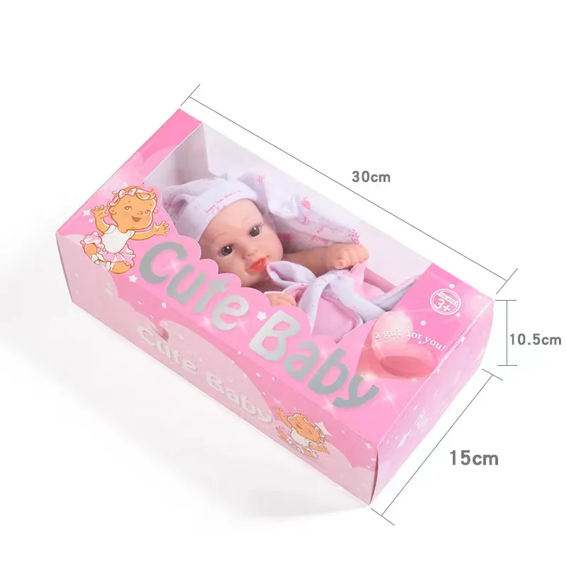 Custom Foldable Corrugated Cardboard Box Doll Children Kids Toy Packaging Empty Paper Box With PVC Window