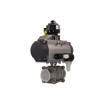 HANKWELL Pneumatic three-piece two-way ball valve  Explosion-proof type HV23-80