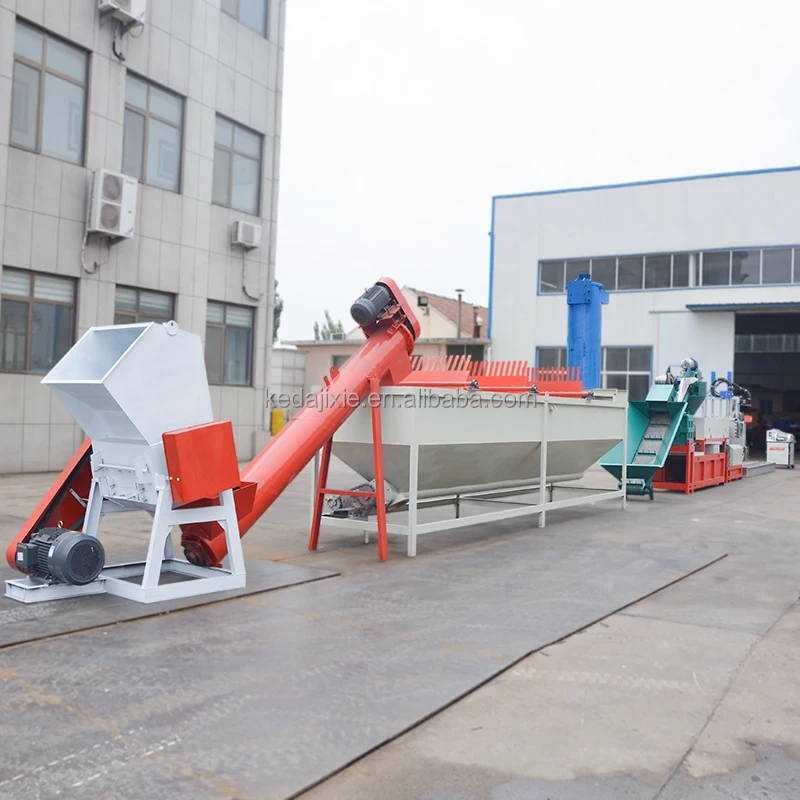 PS Single Screw Pelletizing Extruder Pelletizer Line Recycling Machine PP PE PA EVA Double Stage Plas Granulators Waste Plastic