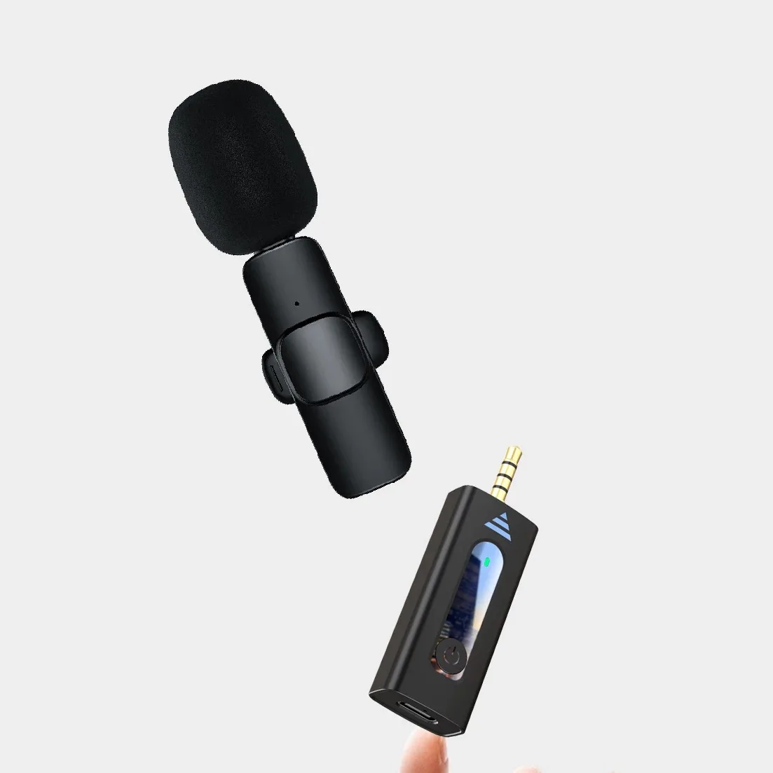 K35 plug-play 3.5mm jack wireless lavalier microphone for speaker digItal Camera