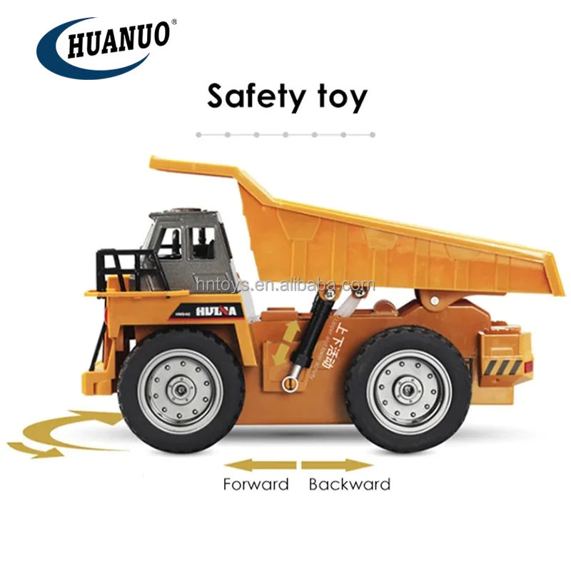 1/24 9CH 4WD Alloy Rc Dump Truck 2.4GHz Diecast Rc Tipper Selfdischarging Truck Engineering Vehicle Model