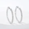 Orecchini in moissanite da 1,56 ct e 30 mm