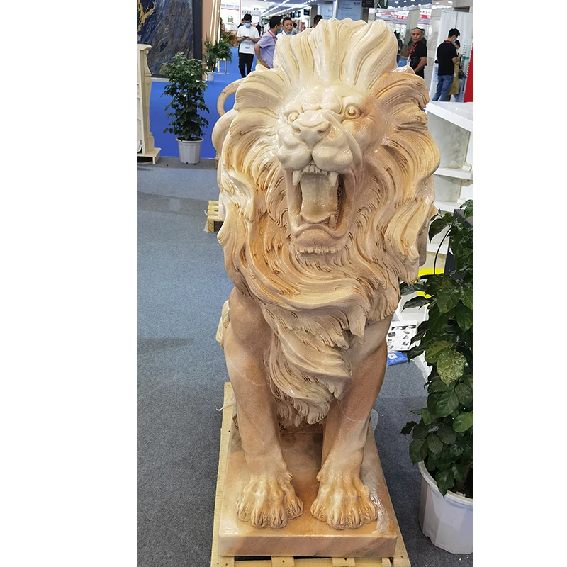工場価格 ガーデン屋外動物彫刻 高級天然大理石獅子像| Alibaba.com
