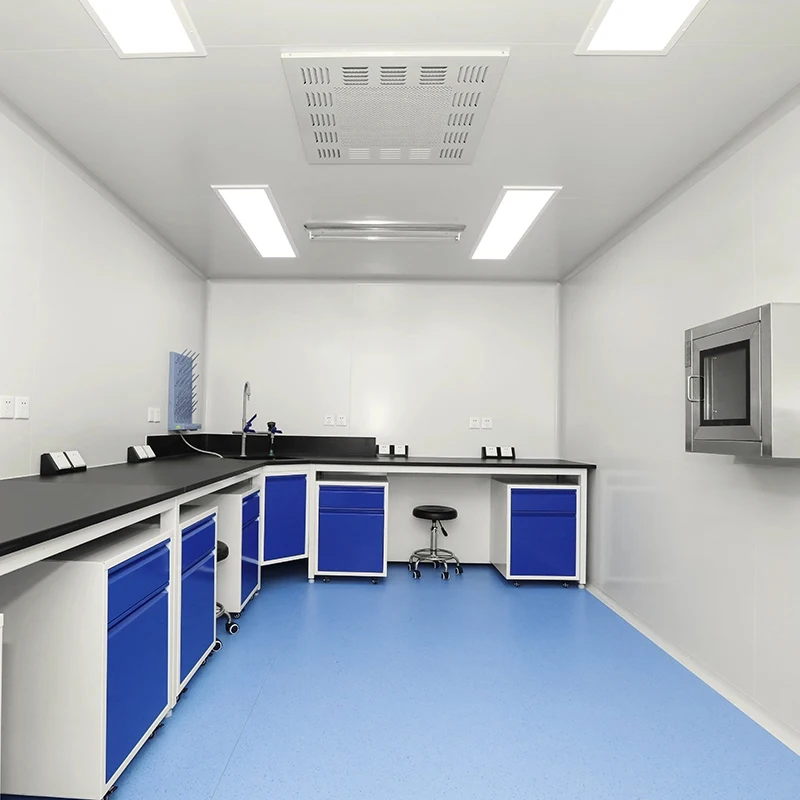 HUAAO Modular Modern Cleanroom Lab Scientific Chemical Resist Biological Workstation for Hospital Workshop Projects