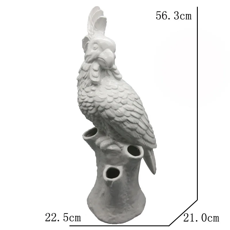 Home Decorative Parrot Shape Ceramic Tea Light Candle Holder