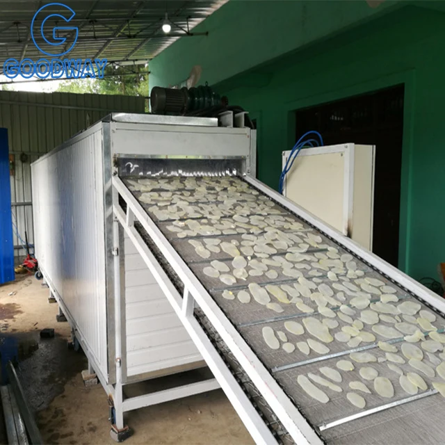 Dried Cassava Chips Making Machine Cassava Chips Drying Machine Production Line