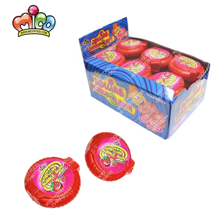 Fruit Crazy Roll Bubble Gum - Buy Roll Bubble Gum,Round Bubble Gum ...