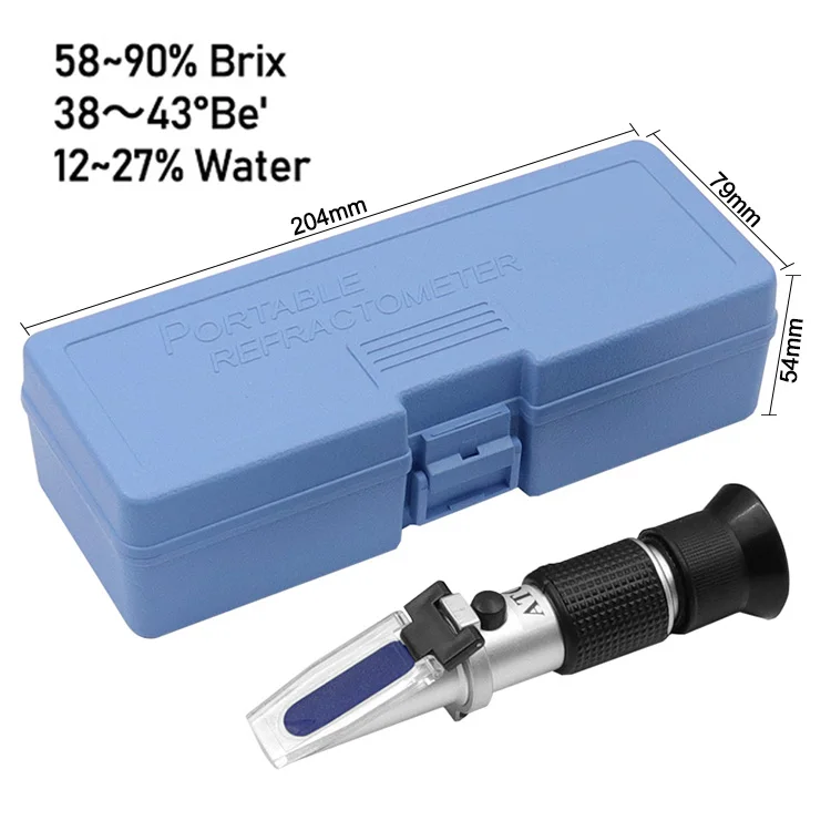 Honey Refractometer For Honey Moisture,Brix And Baume 5890 Brix Scale Range Honey Moisture