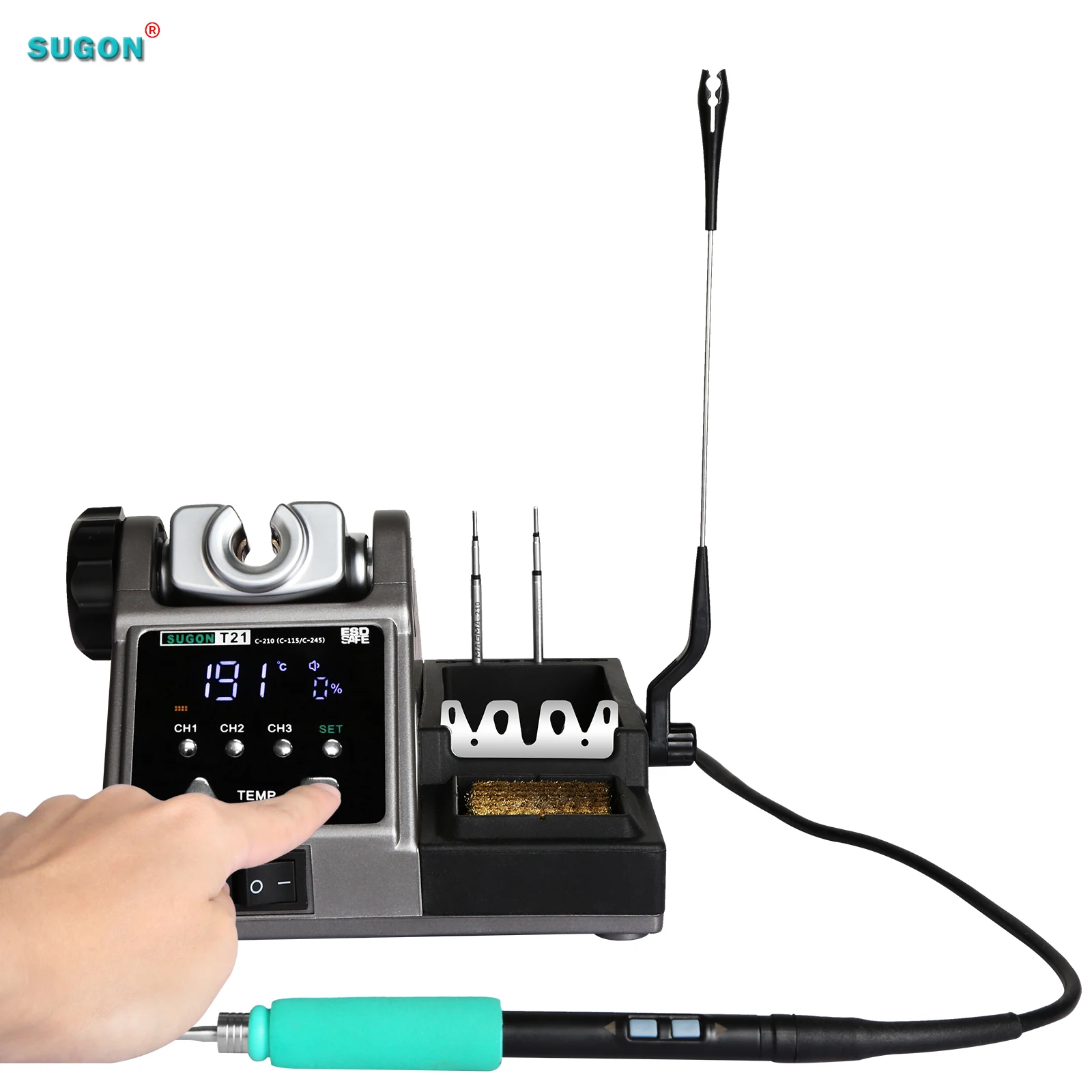 SMD Sugon T21 Black Color BGA Soldering Rework Station for Mobile Phone Repair