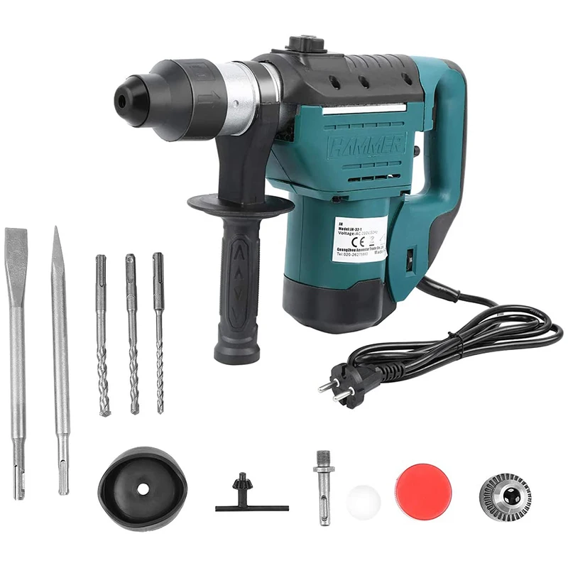 Switch for Power Tools Heavy Duty Electric Hammer Impact  Jack Hammer 1500w Rotary Hammer Drill