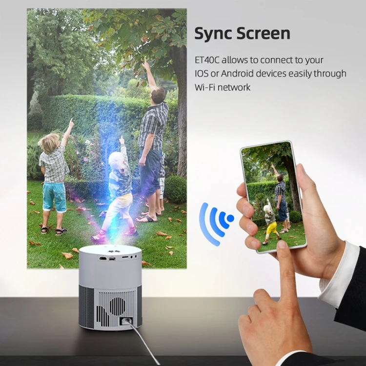 ET40S プロジェクター 本体　AUN Global Store New AUN ET40 1080p Portable Home Theater Projector - 120 Lumens