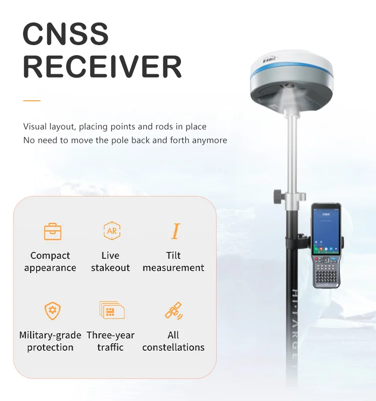GPS GNSS RTK Hi -target TS2 Base and Rover upgrade for land surveying instruments