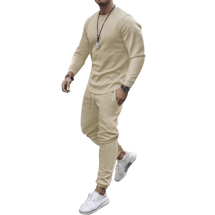 2021 Private Label Sweat Suit Spring Clothing Plain Men Training Jogging Wear for Men Hoodie Joggers Suits Set Men Tracksuit