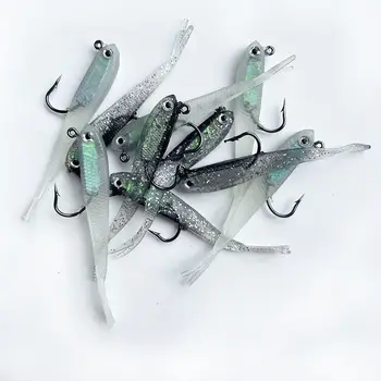 CHEERY Lure Bait Imitation Fish Lead Hook Small Gray Pike Marlin Suitable Freshwater & Seawater Realistic Metal Powdery Bait – Metal Jig – view 5