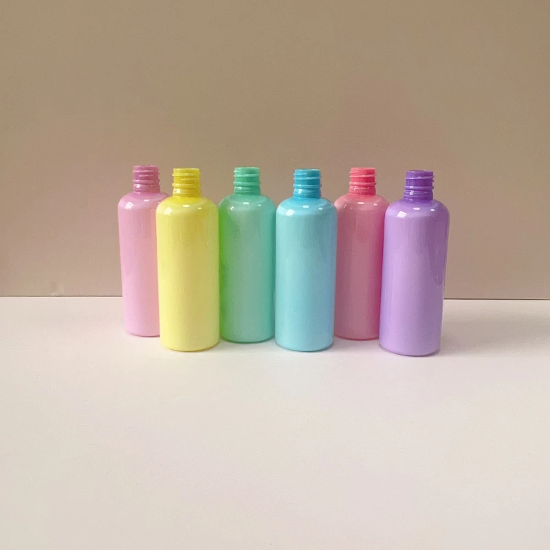 120ml Personal Care Lotion Packaging Container Clamshell Pet Round Extruded Plastic Bottle Shampoo Bottle