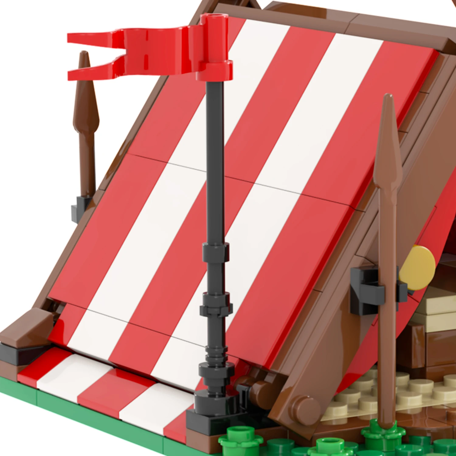 MOC5037 Viking Tent Educational Action Building Block Toys