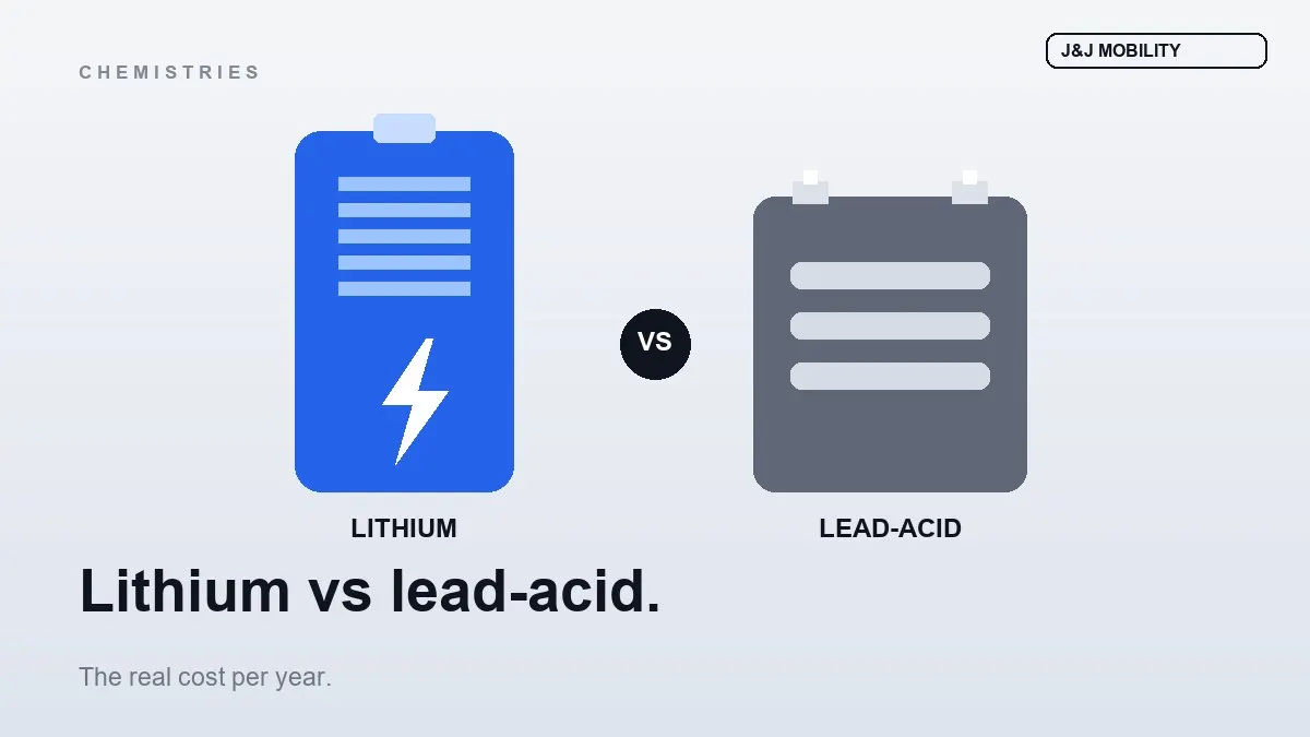 Lithium vs Lead-Acid Wheelchair Batteries: The Real Cost per Year