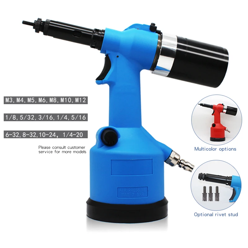 Hightech Professional Air Pneumatic Hydraulic Rivet Nut Gun Aluminum