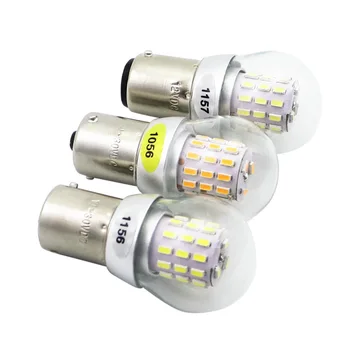 Car LED Bulb Lamps 3014SMD S25 P21W 1156 BA15S Car Turn Cross Signal Lamp 1157 75V RP35 Brake Lighting Day Running Lights