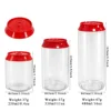 Clear bottle with Red lid
