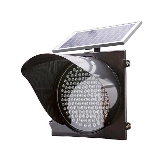 СВЕТОДИОДНЫЙ дорожный сигнальный желтый мигающий светофор, 300 мм солнечный желтый мигающий свет