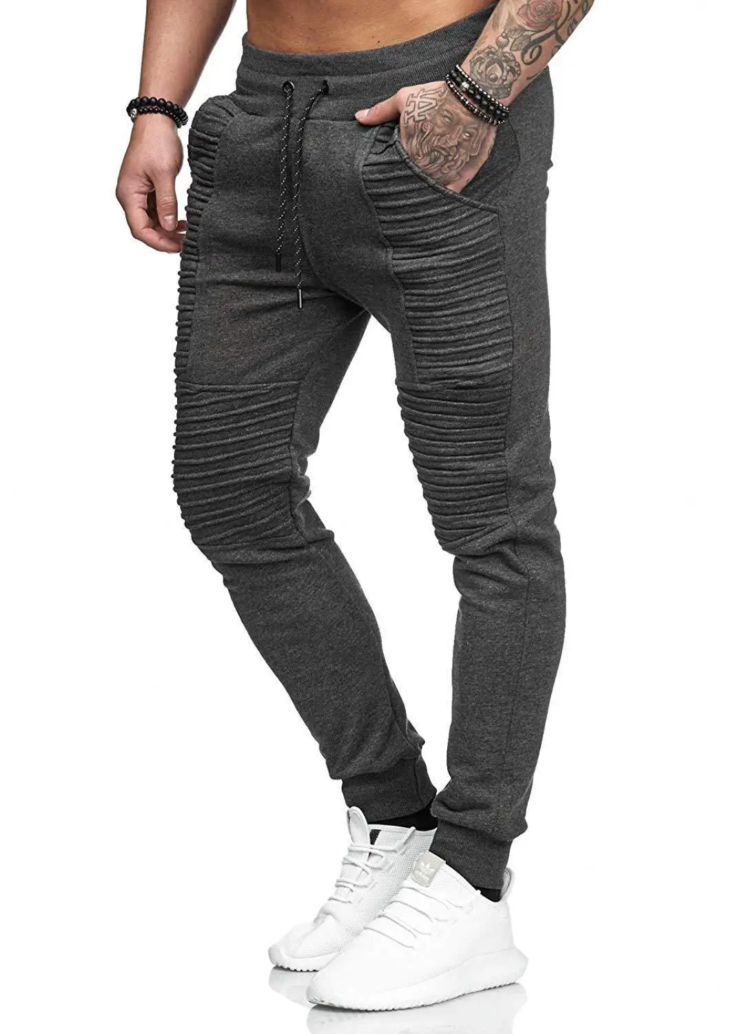 Men's casual pants Men's sports pants autumn and winter casual pure cotton