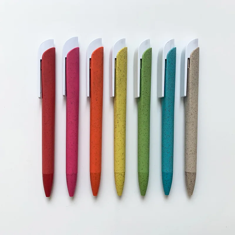 Biodegradable Recyclable Eco Friendly Wheat Straw Promotional Ballpoint