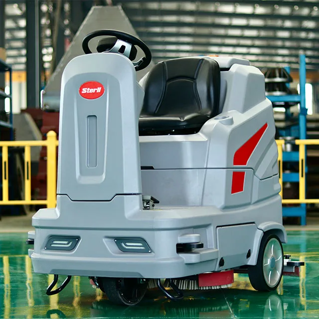 SX915 High Efficient Floor Cleaning Machine Commercial Floor Scrubber Middle Ride On Floor Scrubber