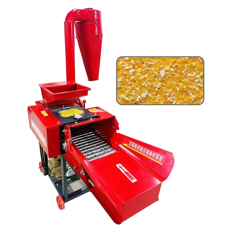 diesel Chaff Cutter Machine Mini Chuff Straw Crusher Poultry Animal Cattle Feed Making Grass Shredder Silage Chopper