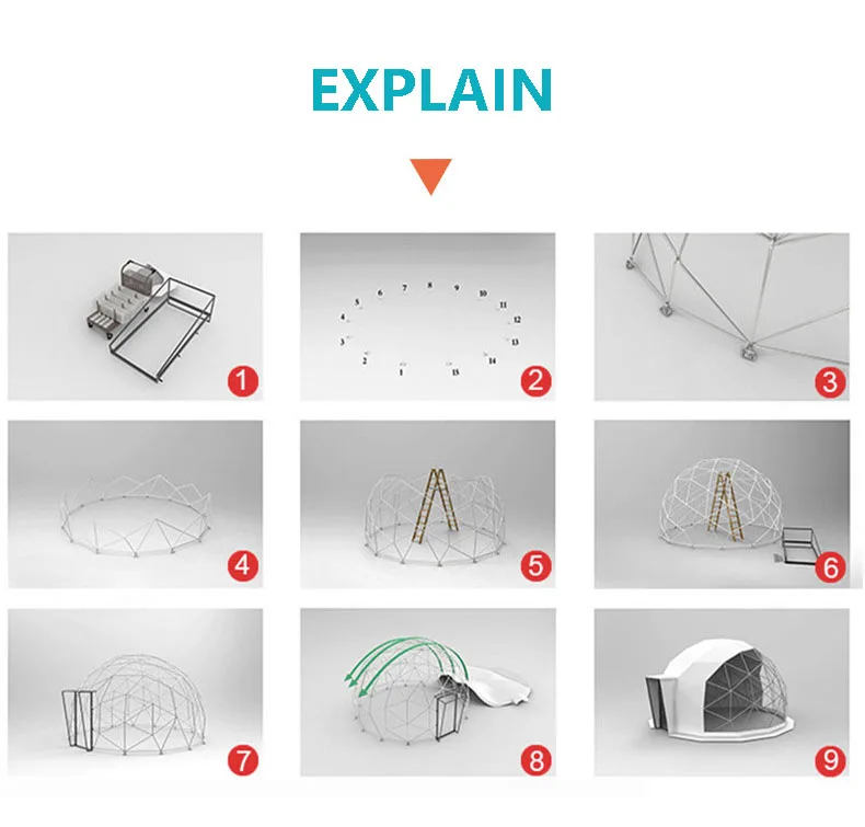 Bubble Camp Tent Outdoor Garden Dome Waterproof Pod Backyard Canopy Gazebos Screen House Air