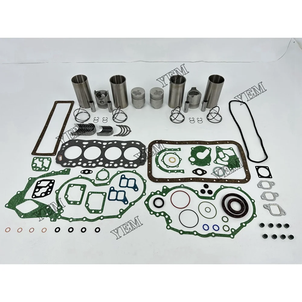 2J Engine Rebuild Kit With Cylinder Gaskets Bearings Piston Rings Liner for Toyota