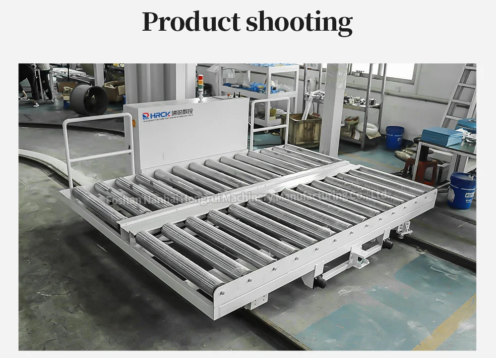 Unmanned conveyor bend RGV for panel furniture packaging production line supplier