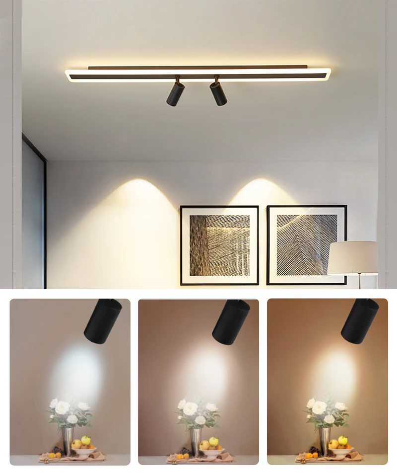 Zoomable Dimmable Cob Led Track Lights System Commercial Linear