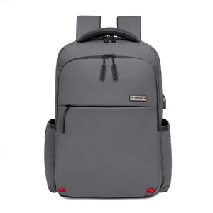 Omaska Wholesale 17 Inch Business Travel Black Oxford Waterproof Multifunction USB Charge Laptop Men Backpack