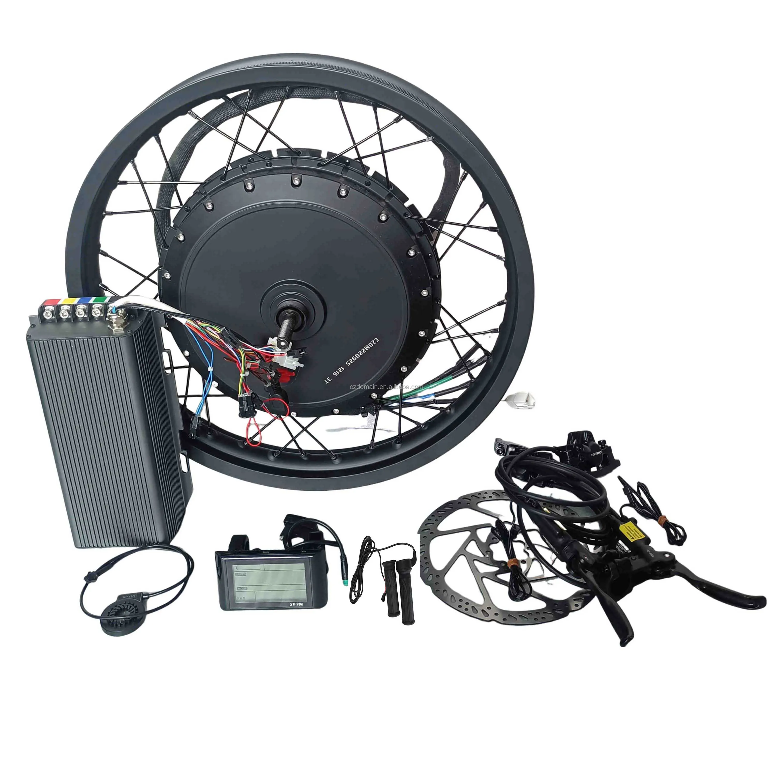 electric bicycle kit 5000w NB POWER 19inch Rear Wheel Bike Conversion Kit, 72V 100A Sine Wave Programmable Controller, TFT Display System, Waterproof System,150mm Dropout High Speed Brushless gearless Motor : Sports & Experience extreme power with our 5000W Direct Flux 5000w 72v conversion kit