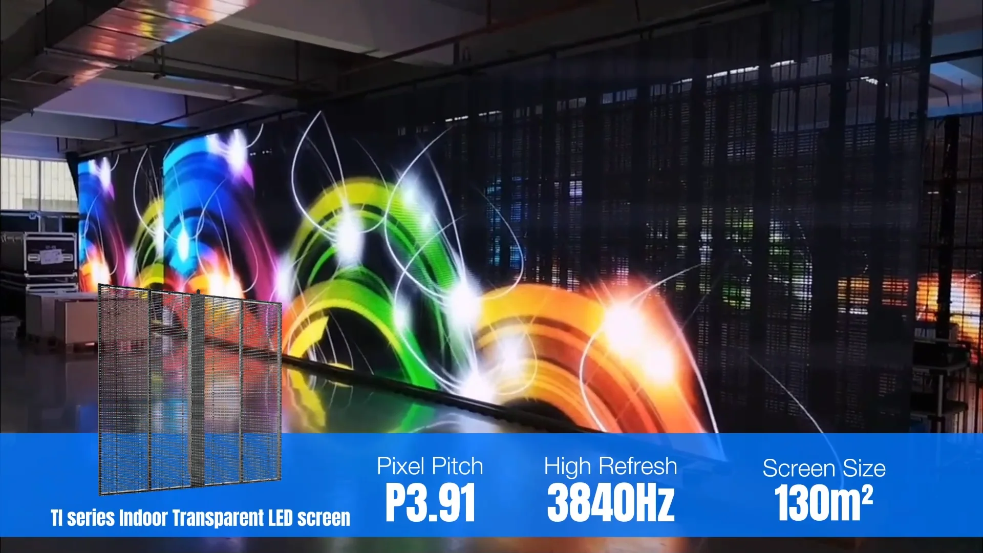 High Performance 4s Store Glass Windows Advertising Video Wall Display