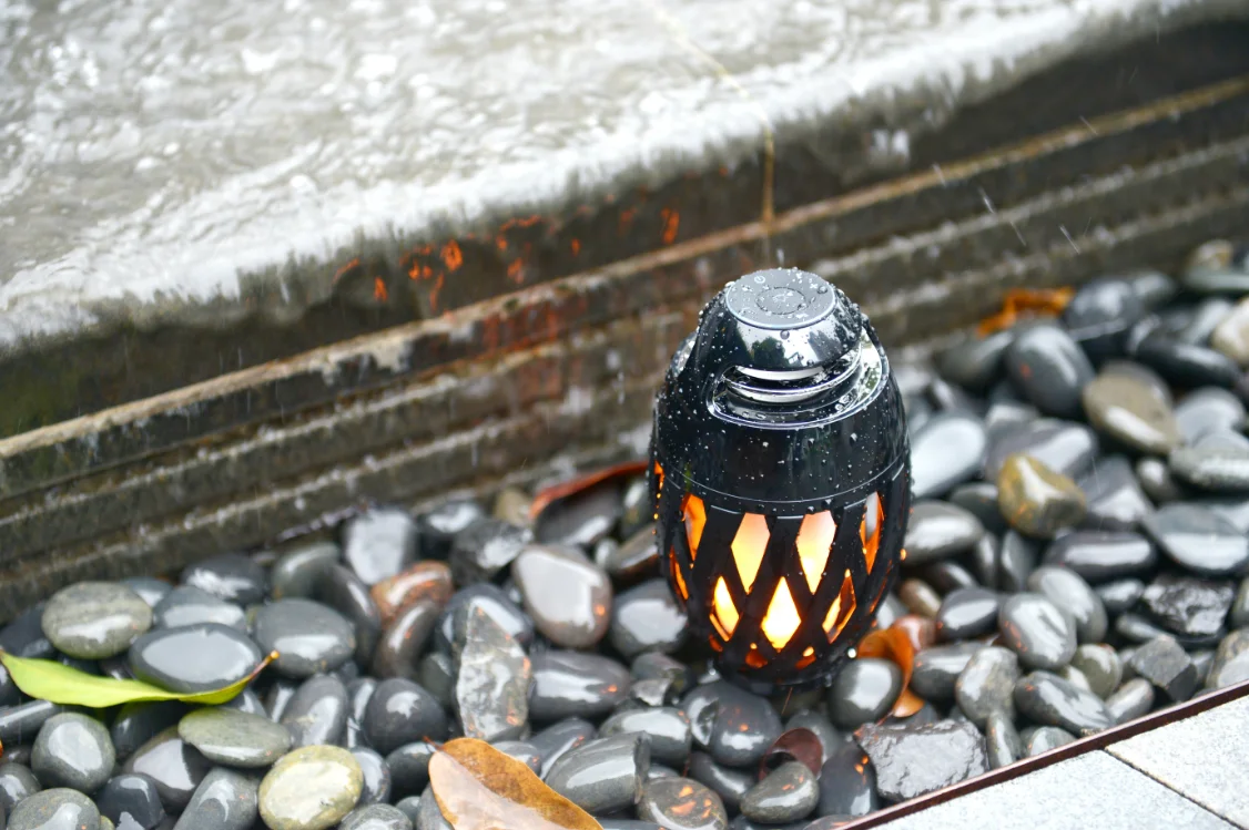 
2021, романтическая имитация пламени, Водонепроницаемый ночник, светодиодная лампа, уличный, для барбекю, кемпинга, Bluetooth-динамик 