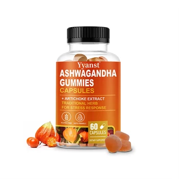 Private Label 1000 Mg Ashwagandha Gummies Improve Memory & Sleep Promotes Relaxation Focus Promotes Cognitive Health