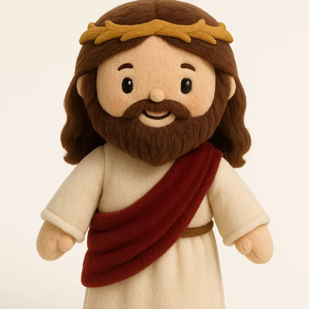 Générique en Peluche Jésus en Peluche, Jouet en Peluche Jésus | Jésus de Dessin animé en Peluche | Décoration d'intérieur Douce et élastique pour Salle de Jeux, Chambre d', Chambre à Couche