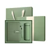 Army Green(3 Pieces : Notebook+Pen+Thermos)