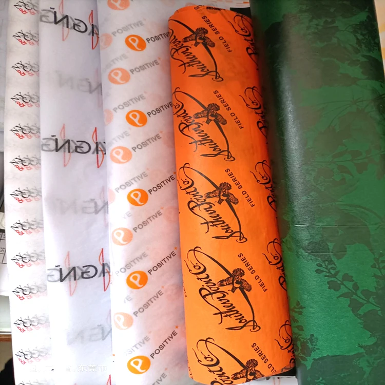 New Type Designer Printed Custom Logo Tissue Wrapping Paper Thin Paper