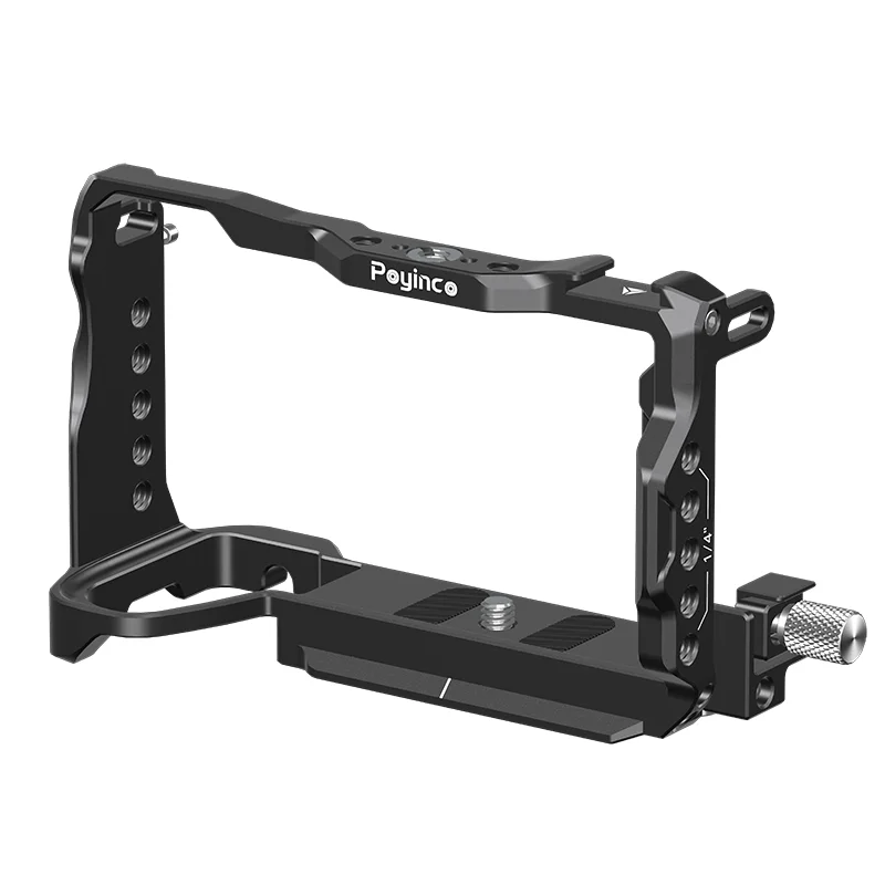Kamerový klikač pro Sony A6700 / Alpha 6700 – video kamerový klikač s polohovacími otvory 1/4