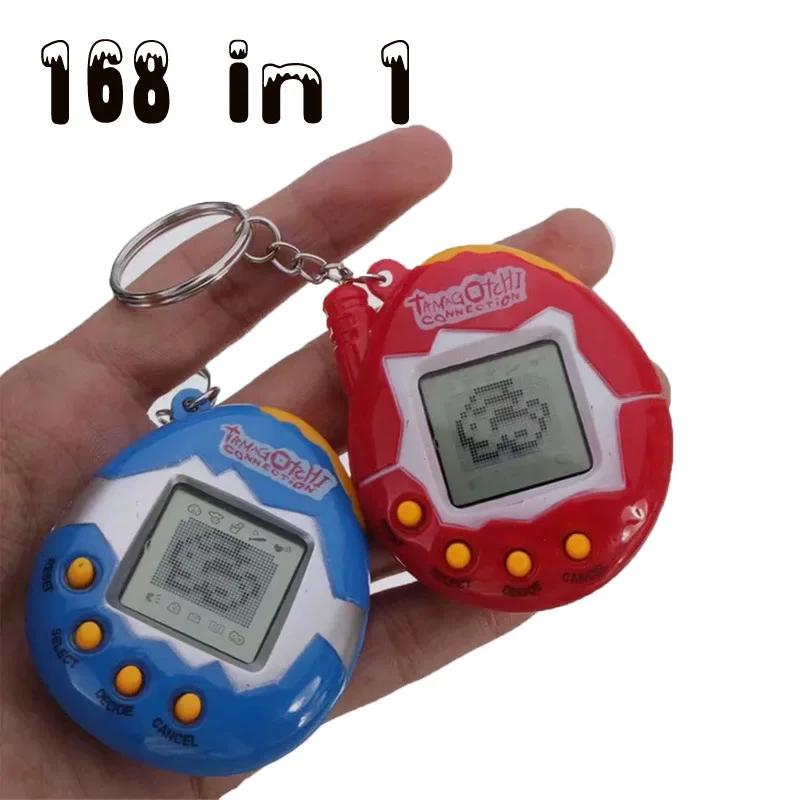 1PC 168 Pets in 1 Virtual Cyber Tamagotchi Nostalgic Pet Toy Random Tiny Games 