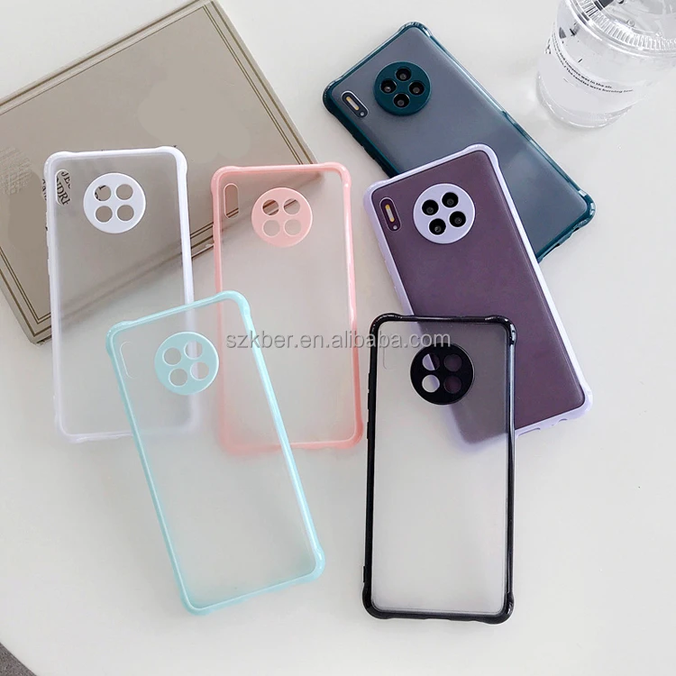 Luxury Customize Design Hard Matte Candy Colorful Shockproof TPU Bumper PC Back Phone Cover Case for Oppo F17 Pro Reno 4F 4Lite