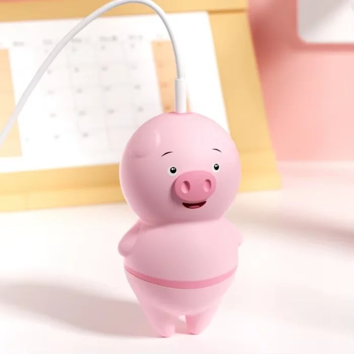 Vibrateur sexy et mignon en forme de cochon, stimulant la langue du clitoris et masseur de mamelons, orgasme rapide, sextoy érotique pour femmes et adultes._voghion.com