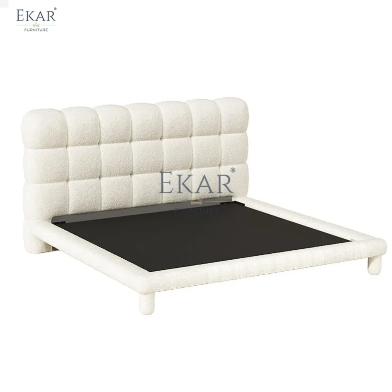 Novo Design Ekar Cama Sherpa Confortável Cama Dormitório