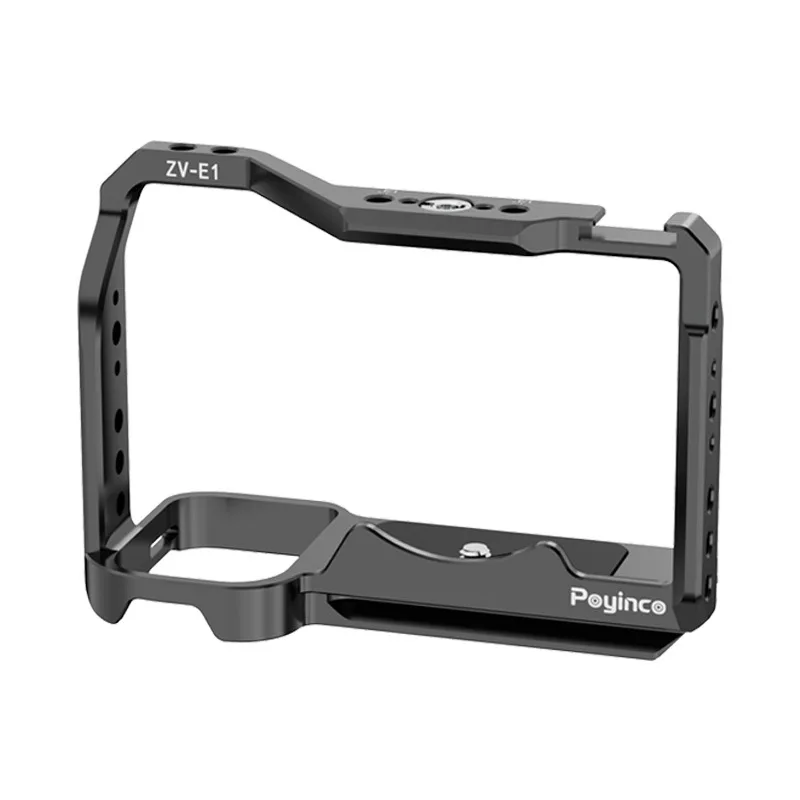 Cage complète pour appareil photo Sony Alpha ZV-E1, avec plaque de dégagement rapide intégrée compatible Arca-Swiss et sabot froid