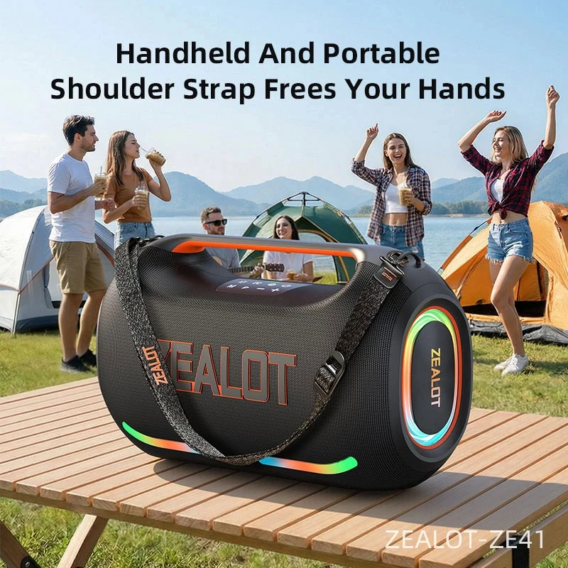 ZEALOT ZE41 250W Portable Speaker |RGB Lights | IPX6 Waterproof